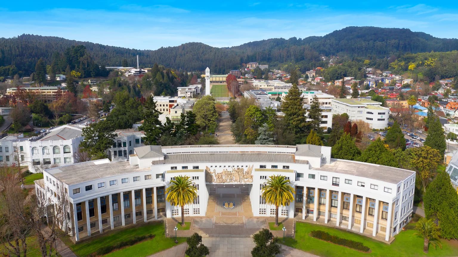 Vista panorámica del campus de la Universidad de Concepción